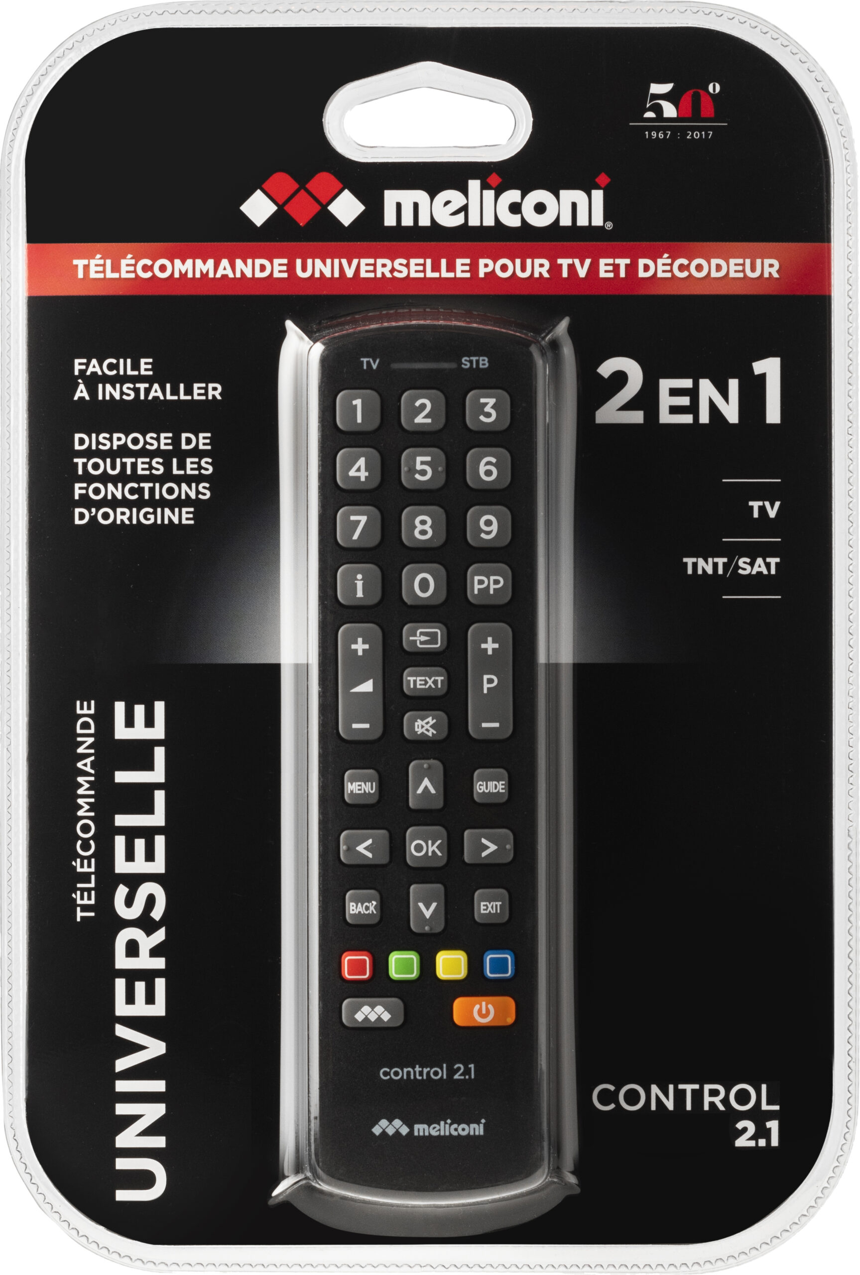 Telecommande Universelle Meliconi Control 2.1 Mode D'emploi